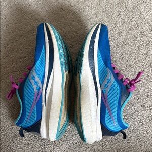 Saucony Endorphin Speed 2 Womens Sz 6 Royal/Blaze S10688-30 Athletic Shoes New